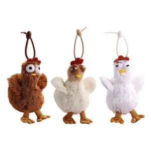 【Hurt】พร้อมส่ง พวงกุญแจตุ จีห้อยกระเป๋า น่ารัก ตลก แบบสร้างสรรค์ ตุ๊กตาลูกไก่ สําหรับห้อยกระเป๋า จี้กระเป๋า