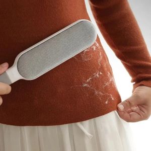 Bàn Chải Tĩnh Điện Hai Mặt Loại Bỏ Lông Thú Cưng Dùng Cho Quần Áo Ghế Sofa Đồ Nội Thất Thảm - Dụng Cụ Chải Chuốt Bằng Nhựa