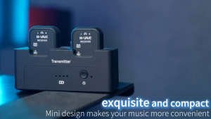 M-Vave SWS12 2.4G Wireless Earphone Monitor Audio System Rechargeable Transmitter 2 Receivers with Volume ButtonSupport Mute(Musical Accessories)