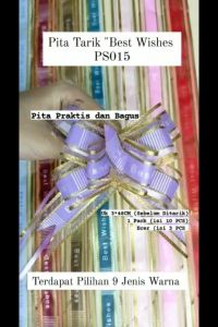 10PCS Pita Tarik Best Wishes Import - Pita buket bunga PS015