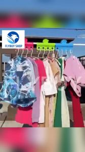 FLYBUY Windproof Clothes Hanger Clip Drying Hanging Buckle Clips Clothes Quilt Retainer