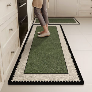 Silica Gel Non-Slip Water Absorption Easy-Clean Dirt-Resistant Kitchen Mat