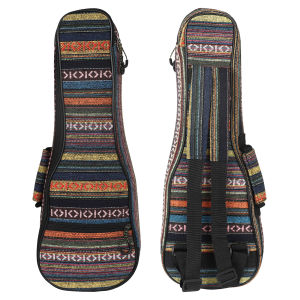 IRIN | IRIN 21-Inch Ethnic Style Ukulele Bag – Thickened Comfortable Handle Smooth Lining Large Capacity Colorful Striped Pattern
