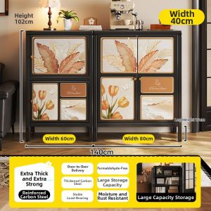 MEISD | Steel Cream-Style Storage Cabinet