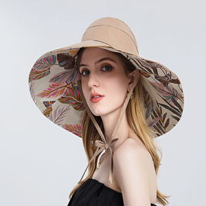 [COD]UV Hat for Women Sun Hat UV Protection Beach Hat for Women Hot for Women for Beach Summer Hot Cap UV Cap for Women Big Hat Wide Brim Sun Cap Breathable Sun Cap Sunscreen Hat Work Casual Hat On Sale