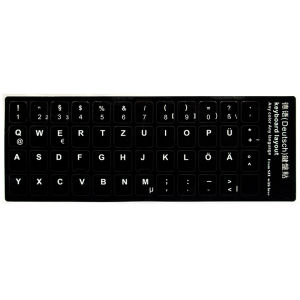 Keyboard skin Fashion keyboard key sticker label Many Language  Russian Arabic Spanish  German French for 10- 17 inch laptop