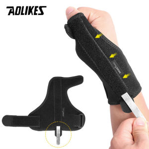 AOLIKES | AOLIKES 1PCS Wrist Thumbs Guards Protector With Plate Supporting Sport Sprain Injury Recovery Hand Support Wrap Strap Band