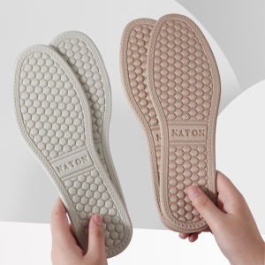 Amoki 1Pair Deodorant Insoles Soft Shoes Pad Absorb-Sweat Breathable Comfort Cotton for Men Women