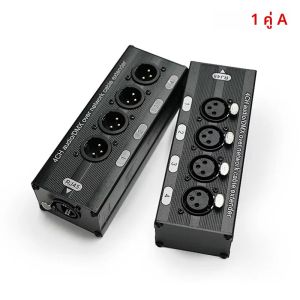 ตัวขยายสัญญาณ DMX512 แบบ 4 ช่องสัญญาณ 3 พิน XLR หรือ 6.3 มม. ผ่านสายเคเบิลเครือข่าย 1 คู่ ตัวขยายสัญญาณเครือข่าย DMX512 แบบตัวผู้+ตัวเมีย