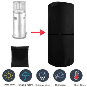 420D Vải Oxford Máy Sưởi Không Khí Bao Chống Thấm Nước Chống Gió Chống Bụi Chống Tia UV Sân Vườn Ngoài Trời Bảo Vệ Nội Thất Phong Cách Hiện Đại