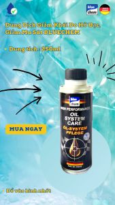 Dung Dịch Giảm Khói Do Hở Bạc Giảm Ma Sát BLUECHEM - Oil System Care - 200ml