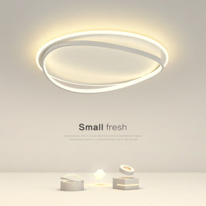 Modern Minimalist Nordic Style Bedroom Ceiling Light Iron Art LED Lampshade PMMA Non-smart Control Iron Craft Bedroom Light