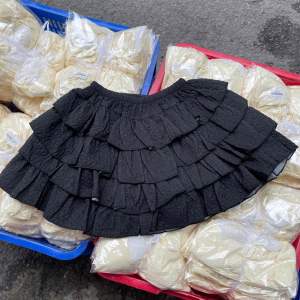 Quần váy chân váy lưng chun big size 60kg ảnh chụp thật chân váy dập nổi tầng xếp ly