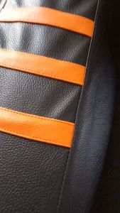 Kain Jok Kulit Bungkus Busa Motor Crf Klx Wr Dtracker Warna Hitam