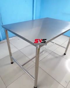 โต๊ะสแตนเลส โต๊ะเตรียมอาหาร โต๊ะวางของ โต๊ะครัว โต๊ะกับข้าว โต๊ะอเนกประสงค์ สแตนเลสเกรด 304.. โต๊ะสแตนเลส 304 - Lazada