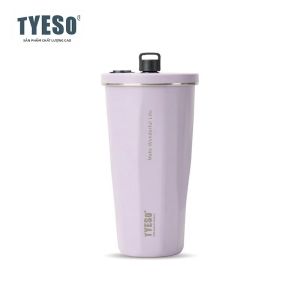 TYESO | Bình Giữ Nhiệt TYESO 600ml Bằng Thép Không Gỉ Có Ống Hút Chống Rò Rỉ Tay Cầm Di Động Giữ Nhiệt Cho Đồ Uống Nóng Và Lạnh