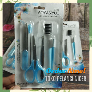 Menicure Pedicure Set Perawatan Kuku Sehat dan Cantik Set 5 in 1 Perawatan Multifungsi Kuku dan Wajah