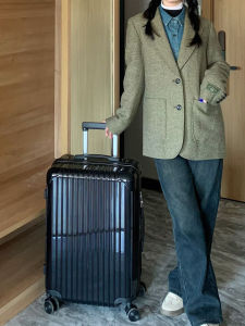 2025 New Lightweight Travel Suitcase with Zipper And Handle Boarding Handbag for Men And Women Fashionable Trendy ABS PC Material