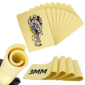1/3/5PC 3MM Tattoo Practice Skin Silicone Fake Skin DoubleSided Thicker Tattoo Training Skin Permanent Makeup Tattoo Accessories
