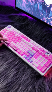 Lingbao K98 Pro (Evening Bloom) 101 Key RGB Three Mode Wired/Bluetooth/2.4G Mechanical Gaming Keyboard 10000mAh Battery