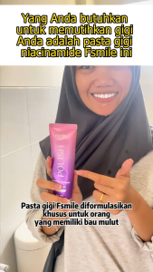 FSMILE Pasta Gigi Polish Niacinamide plus Natural Mint Professional Whitening Toothpaste Memutihkan Gigi Menghilangkan Plak Karang Gigi