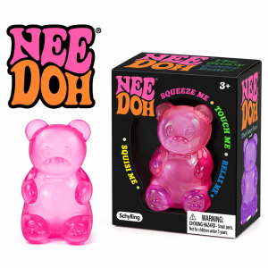 NEEDOH Soft Gummy Bear Fidget Squeeze Toy TPR Sensory Stress Relief Toy Kids Birthday Party Gift