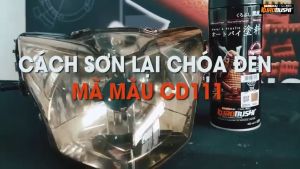 Sơn xịt Samurai [Chính Hãng ] Đen Candy CD111* - (màu khói sơn chóa đèn) 400ml