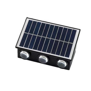 LED Outdoor Spot Light Rust Proof Solar Powered Fence Lights Wear Resist Light Sensor Sunlight for Garden Yard Decoration [Vodool Shophouse]