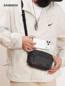 SAMEBOX | New Portable Square Checkered Sling Bag Mini Backpack