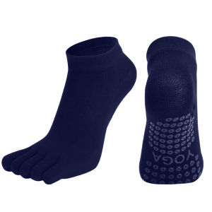 2023 Women Breathable Pilates Socks Anti-Slip Five Toe Yoga Socks Quick-Dry Cotton Ladies Ballet Dance Elasticity Fitness Socks