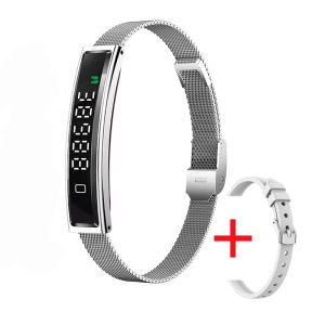 Vòng Đeo Tay Thông Minh Dành Cho Nữ Mới Vòng Đeo Tay Thể Dục Thể Thao HRV Kiểm Tra Căng Thẳng Theo Dõi Sức Khỏe Máy Đếm Bước Chân Chống Nước Cho Đồng Hồ Thông Minh Android iOS