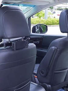 Car 360° Rotable Tablet Holder Car Rear Phone Holder Foldable Adjustable IPad Car Mount Phone Clip