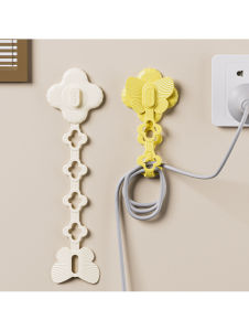 2pcs Single Wall-mounted Plastic Cable Organizer. Durable Space-saving Ideal for Sorting Household Wires and Power Cords.