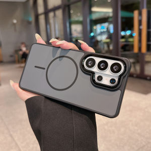 For Magsafe Matte Clear Magnetic Shockproof Case For Samsung S26 S25 S24 Ultra Plus A57/A56/A36 A26/A17 Wireless Charging Cover