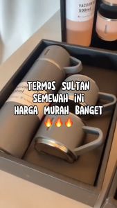Termos Sultan 3 in 1 Vacuum Flask Set / Botol Minum Cangkir Premium 500 ML Panas Dingin