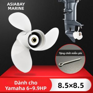 Cánh Quạt Máy Ngoài Borda Yamaha Đường Kính 8-1/2 Inch 3 Cánh Hợp Kim Nhôm Dành Cho Động Cơ Thuyền 6/8/9.9 HP Động Cơ Biển Có 7 Rãnh.