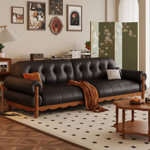 KLESK | Vintage French Style Oil Wax Leather Sofa