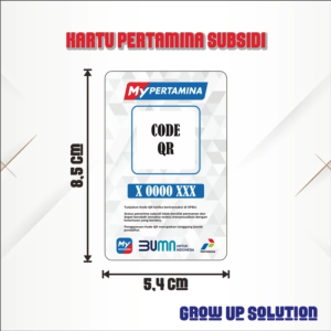 Kartu MyPertamina Nama & QR – Cetak PVC Tahan Air Tampilan Eksklusif