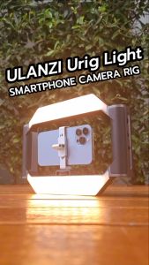 Ulanzi URig Light เคสด้ามจับกันสั่นมือถือ พร้อมไฟ LED รีโมทบลูทูธ สำหรับไลฟ์สด ถ่ายวิดีโอ Vlog