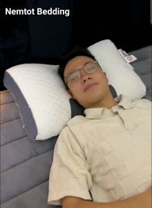 🔰SIÊU ĐẸP🔰 Gối Nằm Massage Công Thái Học Gối Spa Hổ Trợ Cổ Vai Mềm Êm Thông Thoáng _ Nemtot Bedding