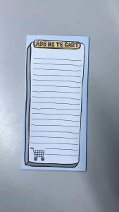 Follow Your Heart. Add Me To Cart Notepad by ArteMo Concepts