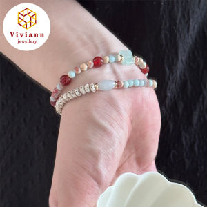 Viviann Original New Chinese Vintage Bracelet Womens Beaded Bracelet Stone Bead Bracelet Made of Stone Jewelry for Women Men Gift Bracelets