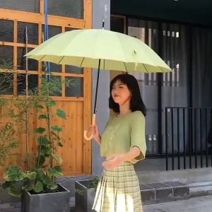 GUANGMANZHI | Ô Dài Tự Động Một Phần Với cán Tre