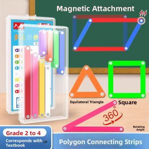 MINGZHUO | Magnetic Polygon Assembly Strips for Learning Triangle Side Relationships