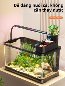 HUICHONG | Ecological Ancient Style Filter and Oxygenating Small Aquarium
