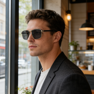 New Fashionable European And American Retro Street Style Personalized Metal Square Frame Sunglasses For Men And Women 136
