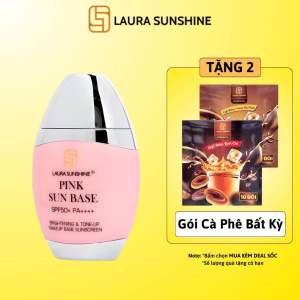 [Chính Hãng Laura+Quà Tặng] Kem chống nắng laura sunshine nhật kim anh 50ml màu vàng che khuyết điểm trắng damàu hồng nâng tone da kiêm kem lót màu đen tế bào gốc nhũ tương.