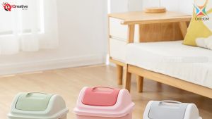 Oxihom CP6185: Tempat Sampah Tutup & Tong Sampah Kamar Dapur Mobil