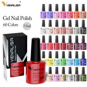 7.5ml Venalisa Nail Gel Polish Great Coverage Glitter Color Nail Manicure Soak Off UV LED Gel Varnish Thick Base Reinforce Gel