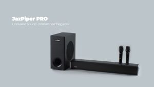 【SG Seller】1 Year Warranty JazPiper PRO HIGH PERFORMANCE KARAOKE SOUNDBAR Virtual Surround Sound System with Wireless Subwoofer and Voice Command Feature Family Wireless Bluetooth Karaoke Sound Bar With Built-in Karaoke System Streaming Cloud Songs Kara